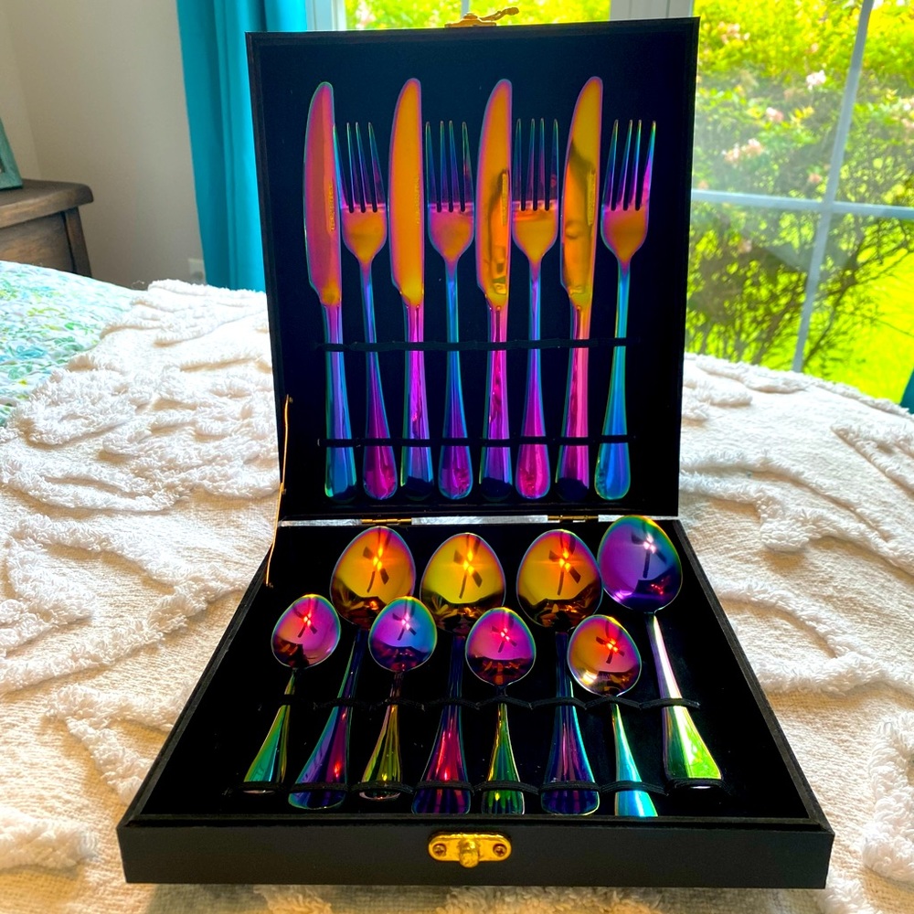 Rainbow Silverware Set